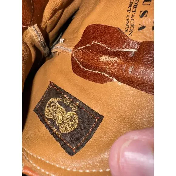 Espolon De Oro Boots Size Y 1 Brown Alligator Embossed Exotic Cowboy Western - Picture 12 of 15